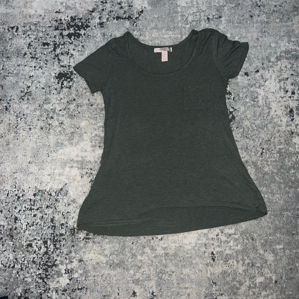 Forever 21 Olive Green Short Sleeve Light Weight T-shirt, XS